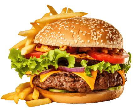 burger & french fries